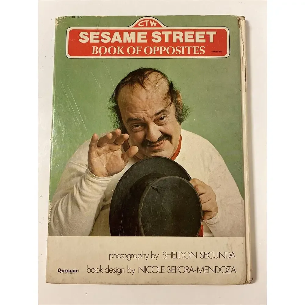 Zero Mostel Sesame Street Book of‎ Opposites 1974 RARE Comedy George Mendoza